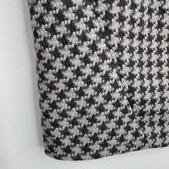 2 Brooks Brothers Pencil Straight Skirt Houndstooth Mini Short R - Picture 6 of 12